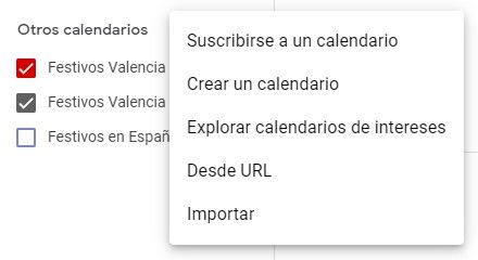 Anadir Google Calendar Ical